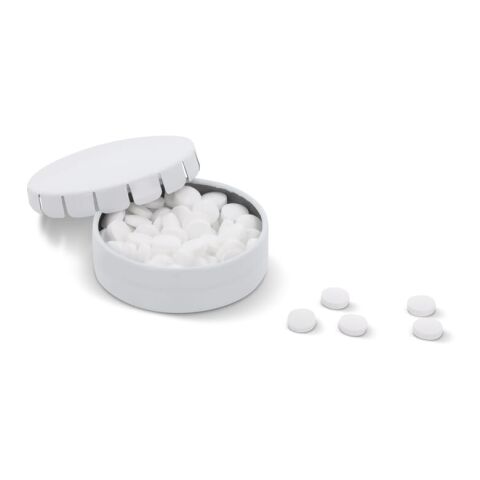 Mini caja de menta clic tin Blanco | sin montaje de publicidad | no disponible | no disponible | no disponible