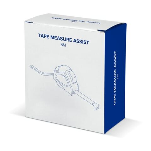 Cinta métrica Assist 3m Gris-Negro | Tampografía 1 color | cara 1 | 30 mm x 8 mm | no disponible