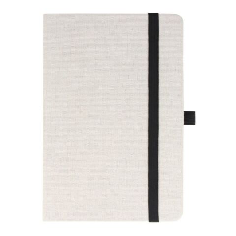 Cuaderno de algodón reciclado y R-PET A5 Beige-Negro