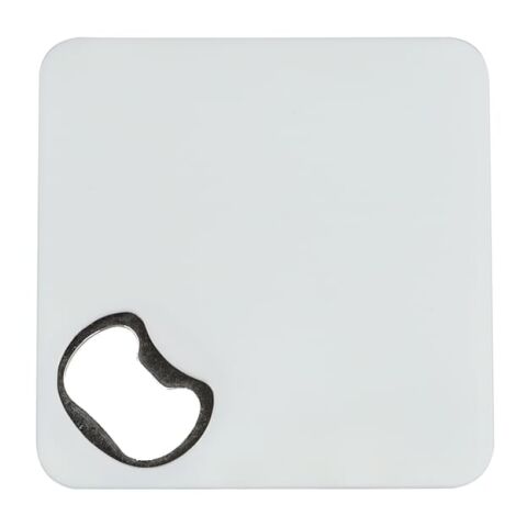 Posavasos R-ABS con abrebotellas Blanco | sin montaje de publicidad | no disponible | no disponible