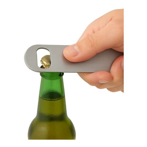 Abrebotellas de acero inoxidable Plata | sin montaje de publicidad | no disponible | no disponible