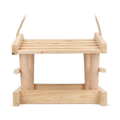 Comedero de madera para pájaros FSC Natural | sin montaje de publicidad | no disponible | no disponible | no disponible