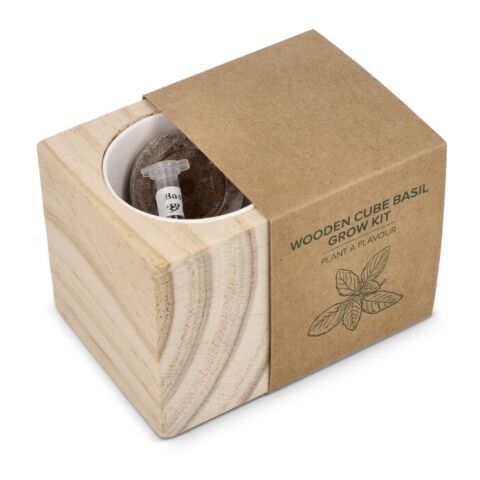 Juego de maceteros de madera FSC – Albahaca Natural | sin montaje de publicidad | no disponible | no disponible