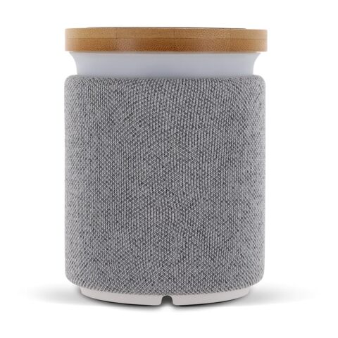 Bamboo wireless speaker Gris pizarra | Tampografía 1 color | top | Ø 50 mm | no disponible