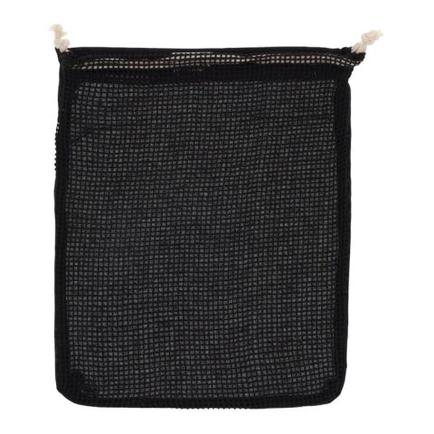 Bolsa de comida reutilizable de algodón OEKO-TEX® 25x30cm Negro | sin montaje de publicidad | no disponible | no disponible | no disponible