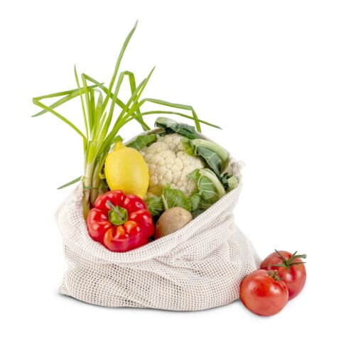 Bolsa de comida reutilizable de algodón OEKO-TEX® 40x45cm Ecru | sin montaje de publicidad | no disponible | no disponible | no disponible