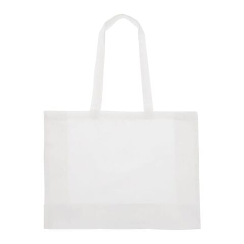 Bolsa de algodón reciclado con fuelle 140g/m² 49x14x37cm Blanco | sin montaje de publicidad | no disponible | no disponible | no disponible