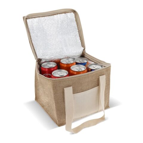 Bolsa de frío yute/algodón 22x18x18cm Ecru | sin montaje de publicidad | no disponible | no disponible | no disponible