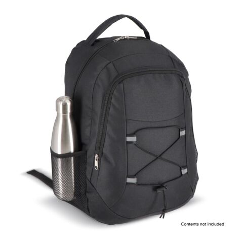 Mochila con detalle de cordón R-PET 25L Negro | sin montaje de publicidad | no disponible | no disponible | no disponible