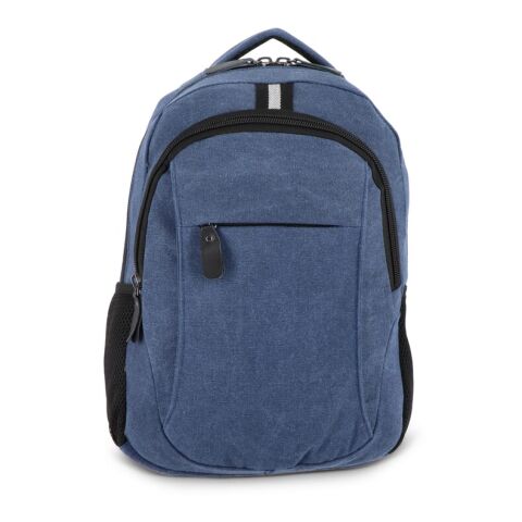 Mochila de lona de algodón reciclado Harper Azúl oscuro