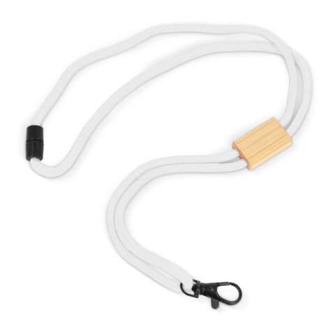 Lanyard Paracord R-PET Blanco | sin montaje de publicidad | no disponible | no disponible