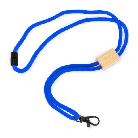 Lanyard Paracord R-PET Azul / Blanco | sin montaje de publicidad | no disponible | no disponible