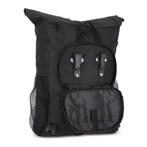 R-PET 600D Rolltop Fahrrad-Rucksack 20L Negro | sin montaje de publicidad | no disponible | no disponible