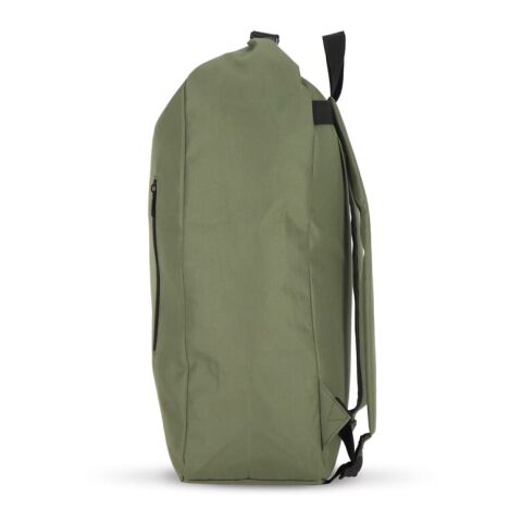 R-PET 600D Mochila con hebilla enrollable 20L Verde oliva | sin montaje de publicidad | no disponible | no disponible