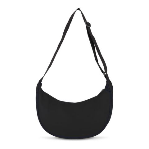 Bolsa bandolera de media luna R-PET 600D con revestimiento de PU Negro | sin montaje de publicidad | no disponible | no disponible