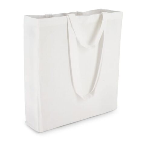 Bolsa de algodón OEKO-TEX® 38 x 10 x 42 cm 140 g/m². Blanco
