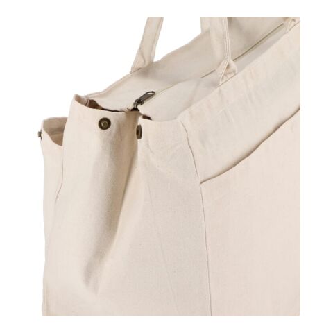 Bolsa Tote de algodón con cremallera OEKO-TEX® 39 x 24 x 34cm 320g/m². Ecru | sin montaje de publicidad | no disponible | no disponible