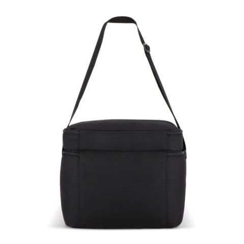 Bolsa térmica con doble compartimento R-PET 600D, 30 x 20 x 25 cm, 15 litros negro | sin montaje de publicidad | no disponible | no disponible