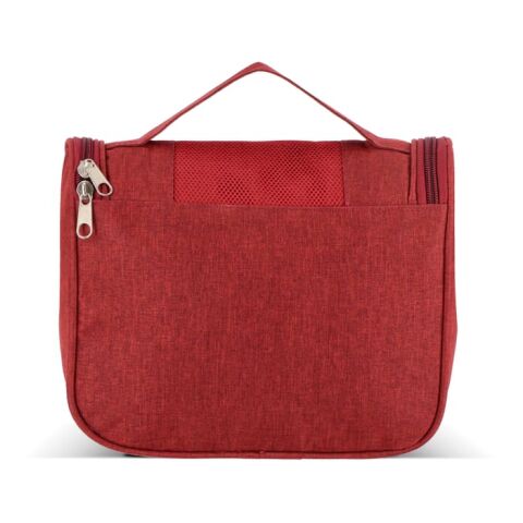 Neceser de viaje Kora de rPET 300D rojo oscuro | sin montaje de publicidad | no disponible | no disponible