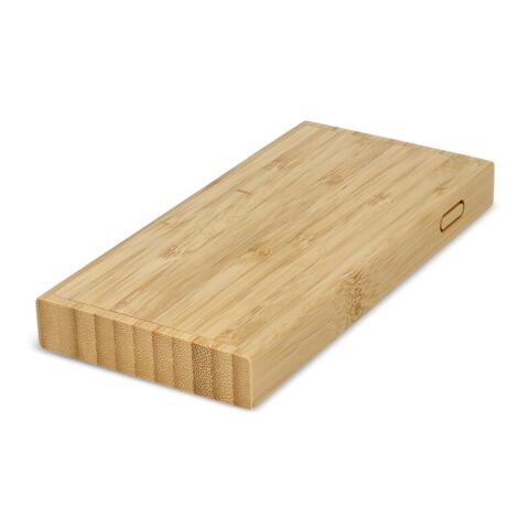 Bamboo Powerbank Wireless Charging 8000mAh Natural | sin montaje de publicidad | no disponible | no disponible