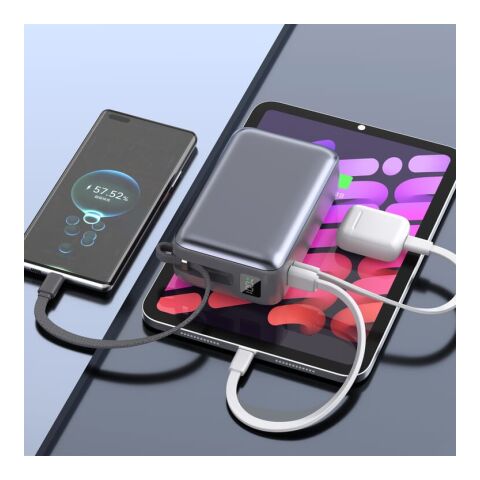 Batería externa Nova Laptop de 65 W con cable USB-C integrado, 30 000 mAh gris oscuro | sin montaje de publicidad | no disponible | no disponible