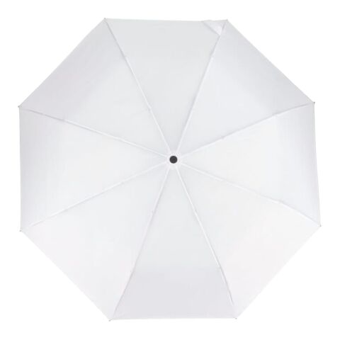 Daintree 190T Pongee 21.5" Paraguas cortaviento plegable Apertura automática Blanco | sin montaje de publicidad | no disponible | no disponible