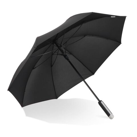 Emerantia 190T Pongee 23" Stick umbrella Auto open Negro | sin montaje de publicidad | no disponible | no disponible
