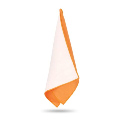 Toalla R-PET de secado rápido 40 × 80 cm con bolsa, sublimación. Naranja | sin montaje de publicidad | no disponible | no disponible