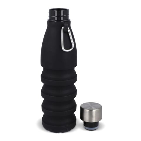 Botella de agua plegable 550 ml Negro