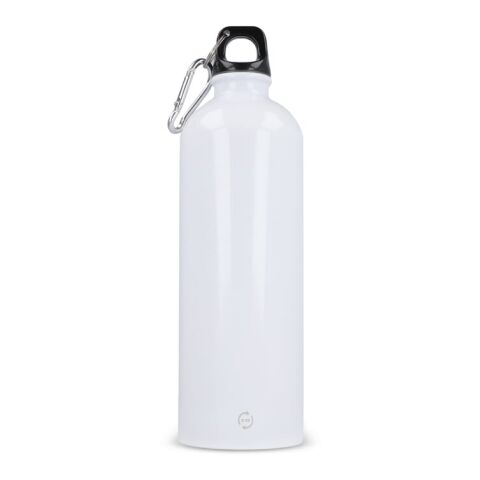 Botella de pared simple R-SS con mosquetón 750ml Blanco | sin montaje de publicidad | no disponible | no disponible