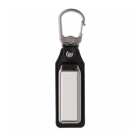 Llavero Rectangular Negro intenso-Plateado | sin montaje de publicidad | no disponible | no disponible | no disponible