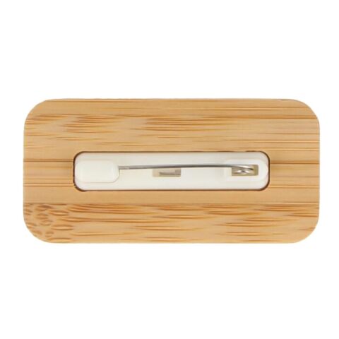Identificador Bambú con alfiler Natural | sin montaje de publicidad | no disponible | no disponible | no disponible