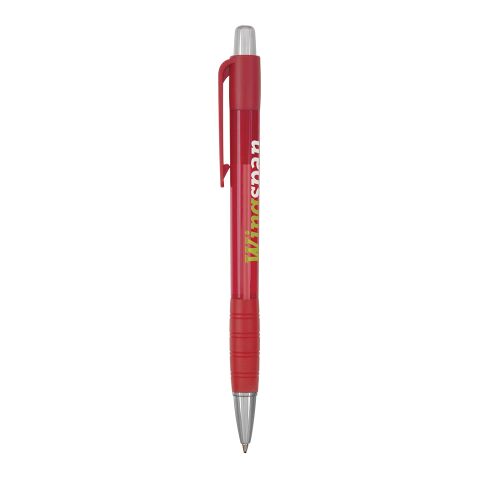 Bolígrafo Striped Grip rojo
