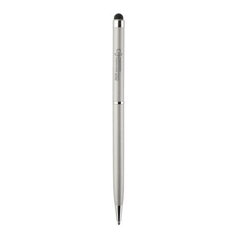 Bolígrafo Sleek Stylus Matt Plata | Impresión De Pantalla 1 color | Capuchón-Contraclip  | 10.00 mm x 24.00 mm
