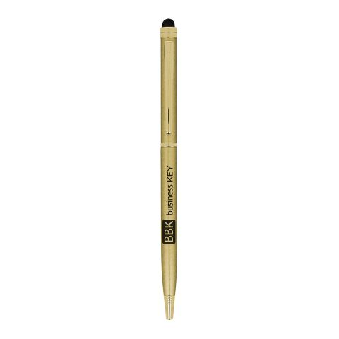 Bolígrafo Sleek Stylus Executive oro | Impresión De Pantalla 1 color | Cuerpo-centrado al clip | 15.00 mm x 38.00 mm