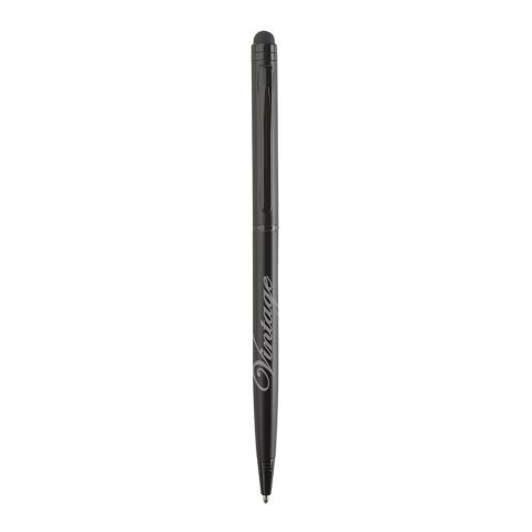 Bolígrafo Sleek Stylus Executive Negro | Impresión De Pantalla 1 color | Cuerpo-Centrado al Clip | 15.00 mm x 38.00 mm