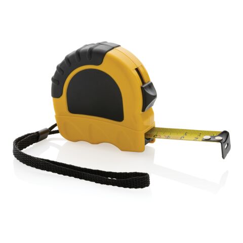 Flexómetro de plástico reciclado RCS 5M/19 mm amarillo-negro | sin montaje de publicidad | no disponible | no disponible