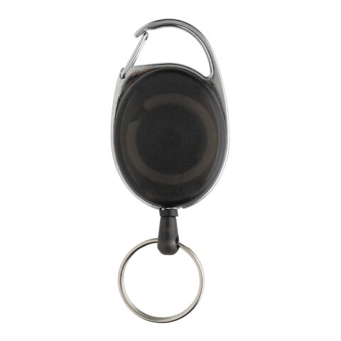 Llavero con clip alargable de ABS reciclado RCS negro | sin montaje de publicidad | no disponible | no disponible