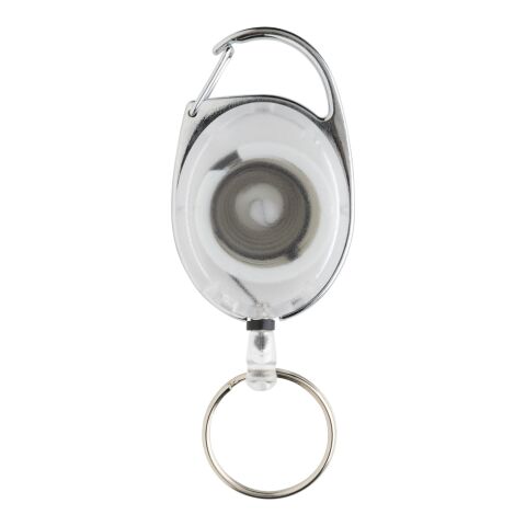 Llavero con clip alargable de ABS reciclado RCS blanco | sin montaje de publicidad | no disponible | no disponible