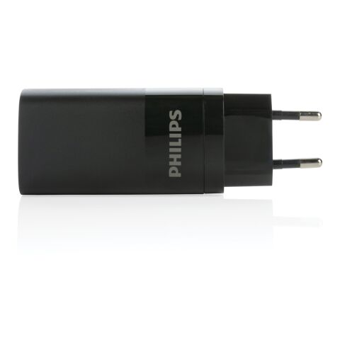 Cargador de pared USB de 3 puertos Philips de 65 W ultra ráp negro | sin montaje de publicidad | no disponible | no disponible