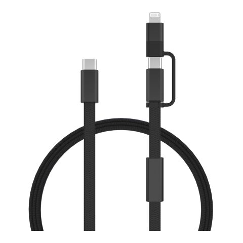 Cable de carga rápida 2 en 1 Arc RCS de 60W y 120 cm negro