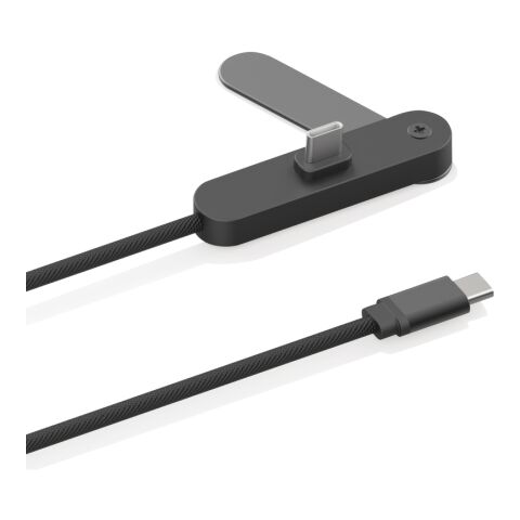 Cable Aluvia RCS 65W PD con soporte ajustable para teléfono negro | sin montaje de publicidad | no disponible | no disponible