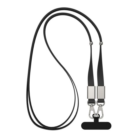 Cordón bandolera de PET reciclado Nivo RCS negro | sin montaje de publicidad | no disponible | no disponible