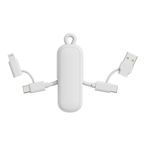 Cable llavero Urban Vitamin Dublin 100W 4 en 1 blanco