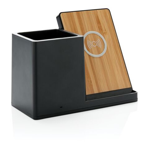 Cargador Ontario 10W de plástico reciclado FSC® y RCS negro | sin montaje de publicidad | no disponible | no disponible