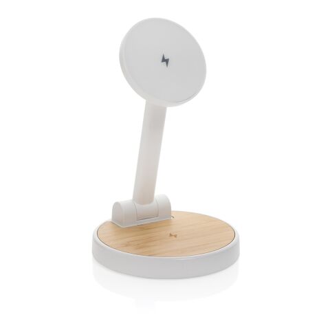 Cargador magnético 15W Ontario RCS rplastic 2 en 1 blanco | sin montaje de publicidad | no disponible | no disponible