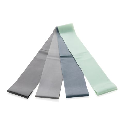 Bandas de fitness elásticas de 4 piezas en bolsa negro | sin montaje de publicidad | no disponible | no disponible