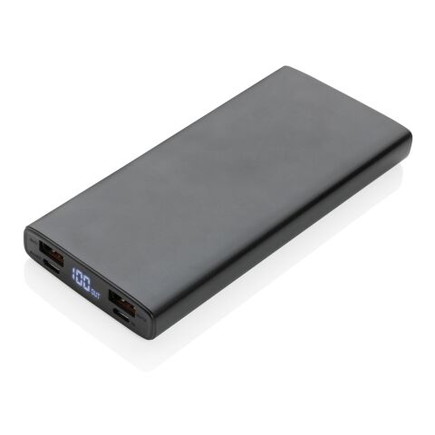 Powerbank PD de aluminio de 18W y 10.000 mAh negro | sin montaje de publicidad | no disponible | no disponible