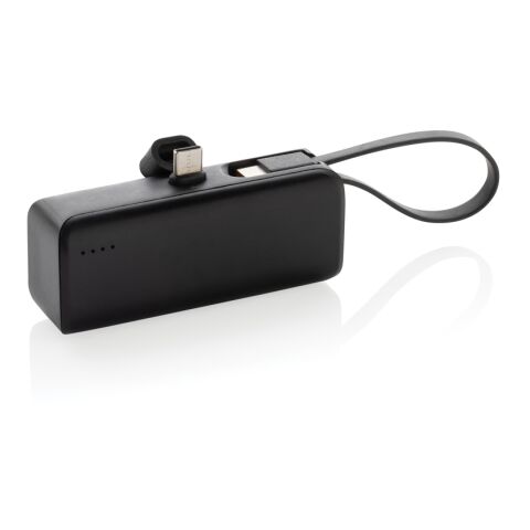 Powerbank Powerlink RCS plástico 3000 mah con conector USB C negro | sin montaje de publicidad | no disponible | no disponible