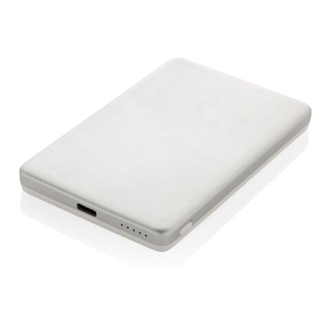 Powerbank Orion magnético 5000 mAh aluminio reciclado RCS plata | sin montaje de publicidad | no disponible | no disponible